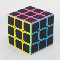 Classic Magic Cube Toys 3x3x3 PVC Sticker Block Puzzle Speed Cube Fibre Carbon Classic Magic Cube Toys 3x3x3 PVC Sticker Block Puzzle Speed Cube Fibre Carbon