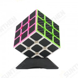 Classic Magic Cube Toys 3x3x3 PVC Sticker Block Puzzle Speed Cube Fibre Carbon Classic Magic Cube Toys 3x3x3 PVC Sticker Block Puzzle Speed Cube Fibre Carbon