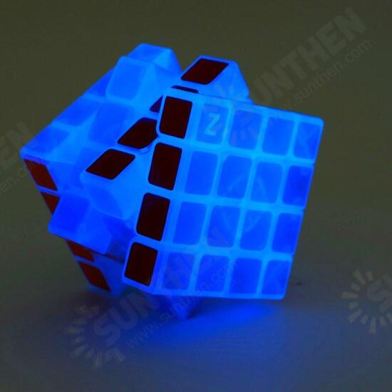 Classic Magic Cube Toys 4x4x4 PVC Sticker Block Puzzle Speed Cube Dark Luminous Classic Magic Cube Toys 4x4x4 PVC Sticker Block Puzzle Speed Cube Dark Luminous