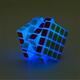 Classic Magic Cube Toys 4x4x4 PVC Sticker Block Puzzle Speed Cube Dark Luminous