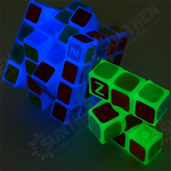 Classic Magic Cube Toys 4x4x4 PVC Sticker Block Puzzle Speed Cube Dark Luminous