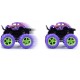 Classic Pull Back Big Foot Wheel Drive Car 9cm Rotatable Friction Power Shockproof Inertial Blocks Toys