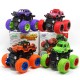 Classic Pull Back Big Foot Wheel Drive Car 9cm Rotatable Friction Power Shockproof Inertial Blocks Toys