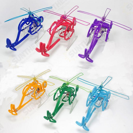 Creative Hand-made Helicopter Toy Model Plane Kids Gift Decor Collection Multi-colors Creative Hand-made Helicopter Toy Model Plane Kids Gift Decor Collection Multi-colors