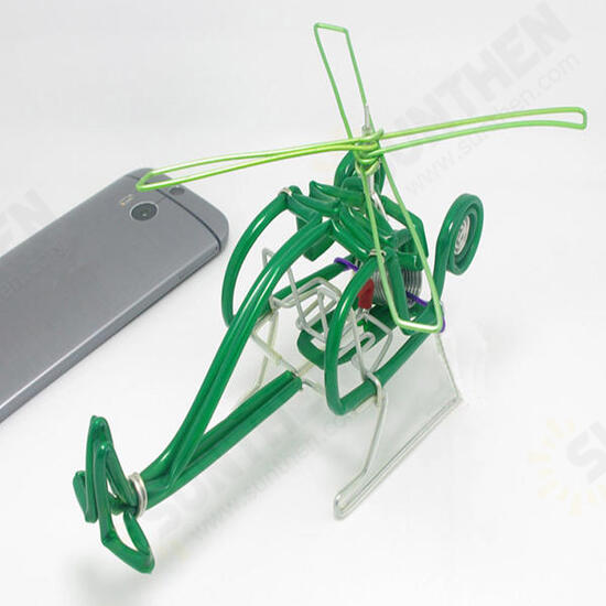 Creative Hand-made Helicopter Toy Model Plane Kids Gift Decor Collection Multi-colors Creative Hand-made Helicopter Toy Model Plane Kids Gift Decor Collection Multi-colors