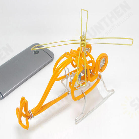 Creative Hand-made Helicopter Toy Model Plane Kids Gift Decor Collection Multi-colors Creative Hand-made Helicopter Toy Model Plane Kids Gift Decor Collection Multi-colors