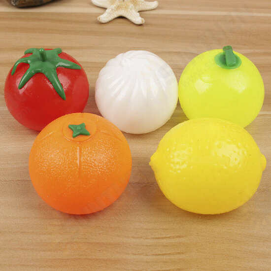 Creative Simulation Multishape Vent Fruit Reduce Stress For Kids Chlidren Gift Toys