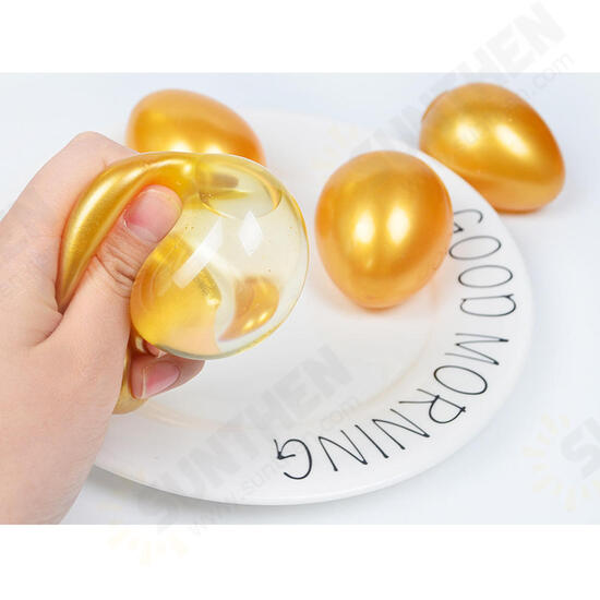 Creative TPR Simulation Eggs Venting Eggs Venting Liquid Balls Stress Relief Toy