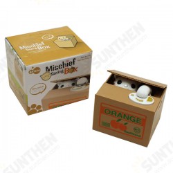 Cute Cat Automated Steal Stealing Money Saving Box Bank Cute Cat Automated Steal Stealing Money Saving Box Bank