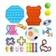 DIY Fidget Toys Set Squeeze Dice Drawstring Magic Cube Stress Relief and Anti-Anxiety Toys for Kids and Adults