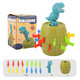 Dinosaur Bucket Game 3D Puzzle Tricky Barrel Plug Party Funny Table Game Decompression Novelties Toy for Kids Gift