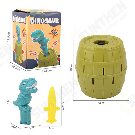 Dinosaur Bucket Game 3D Puzzle Tricky Barrel Plug Party Funny Table Game Decompression Novelties Toy for Kids Gift