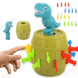 Dinosaur Bucket Game 3D Puzzle Tricky Barrel Plug Party Funny Table Game Decompression Novelties Toy for Kids Gift