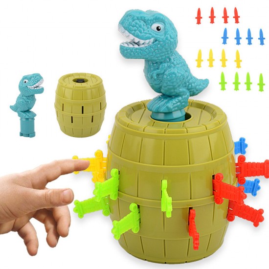 Dinosaur Bucket Game 3D Puzzle Tricky Barrel Plug Party Funny Table Game Decompression Novelties Toy for Kids Gift