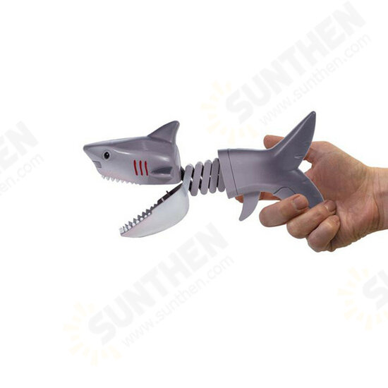 Dinosaur Shark Pecker Telescopic Spring Manipulator Clip Creative Decompression Tricky Toy