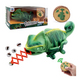 Electric Infrared Remote Control Lights Crawling Chameleon Children's New Strange Bug-catching Tricky Toys