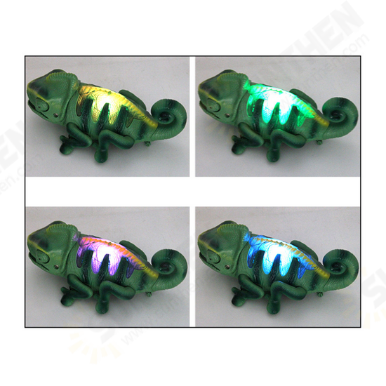 Electric Infrared Remote Control Lights Crawling Chameleon Children's New Strange Bug-catching Tricky Toys