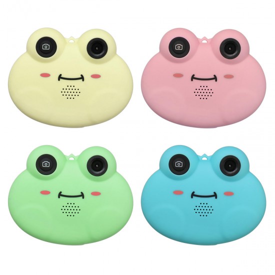 H312 Children Camera Cute Frog Animal 1.54 inch HD Screen Wide Angle 120° With Board Game Novelties Toys