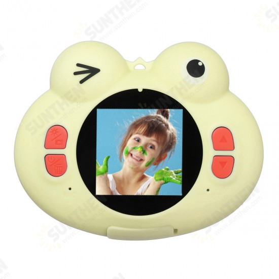 H312 Children Camera Cute Frog Animal 1.54 inch HD Screen Wide Angle 120° With Board Game Novelties Toys