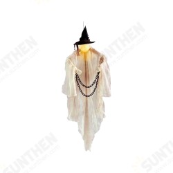 Halloween Farmhouse Flying Witch Atmosphere Decoration Horror Props Outdoor Scene