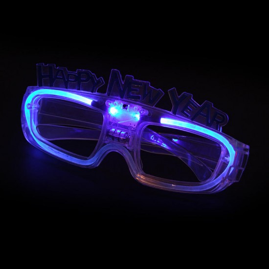 LED Sunglasses Goggles Light Up Shades Flashing Rave Glasses Party Blinds Glowing Toys