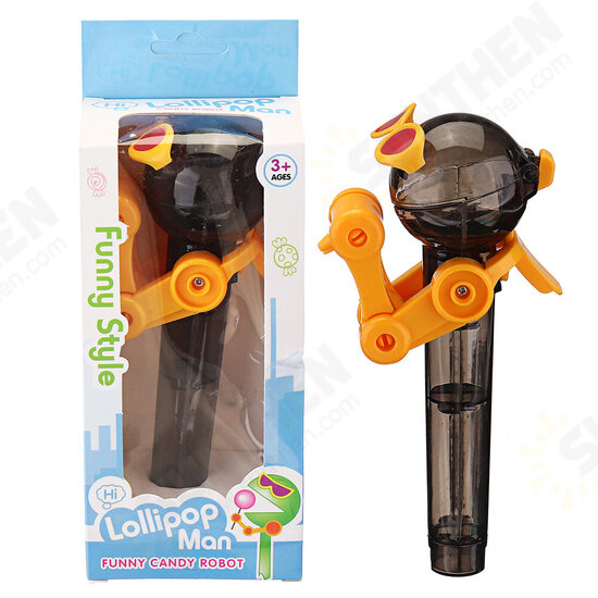 Lollipop Robot Candy Man Storage Holder Cover Creative Novelties Toys 8*8*2CM Pink Grey Green Lollipop Robot Candy Man Storage Holder Cover Creative Novelties Toys 8*8*2CM Pink Grey Green