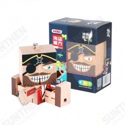 Mini Multi-function Puzzle Wooden Variety Pirate's Novelties Cube Toys for Gift