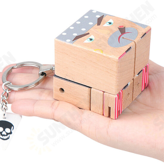 Mini Multi-function Puzzle Wooden Variety Pirate's Novelties Cube Toys for Gift