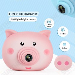 Fun Mini Cartoon Kids Camera HD Q Version Digital Sports Camera Pig SLR Gift Toys Fun Mini Cartoon Kids Camera HD Q Version Digital Sports Camera Pig SLR Gift Toys