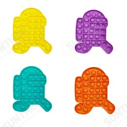 New Multi-color Popits Fidget Push Bubble Sensory Funny Stress Reliever Education Puzzle Fidget Toy for Adults Kids Creative Gifts