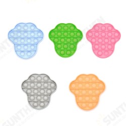 New Multi-shape Random Color Silicone Popits Fidget Push Bubble Parent-child Interaction Desktop Games Stress Reliever Fidget Toy for Children Family Games