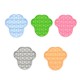 New Multi-shape Random Color Silicone Popits Fidget Push Bubble Parent-child Interaction Desktop Games Stress Reliever Fidget Toy for Children Family Games