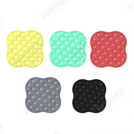 New Multi-shape Random Color Silicone Popits Fidget Push Bubble Parent-child Interaction Desktop Games Stress Reliever Fidget Toy for Children Family Games