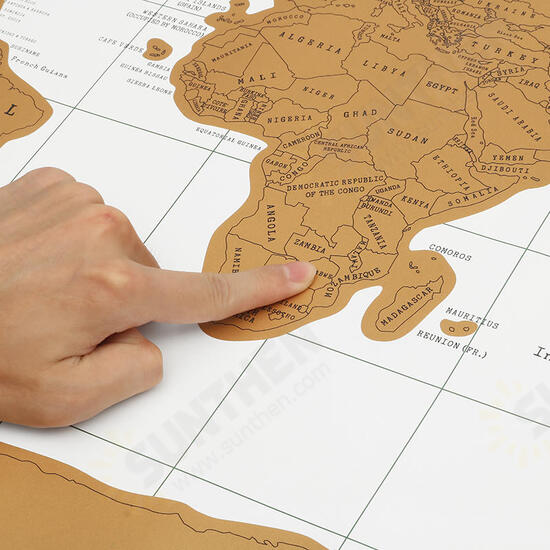 Paper Traveling Scratch Map World Edition Convenient Marking Toys Gift Paper Traveling Scratch Map World Edition Convenient Marking Toys Gift
