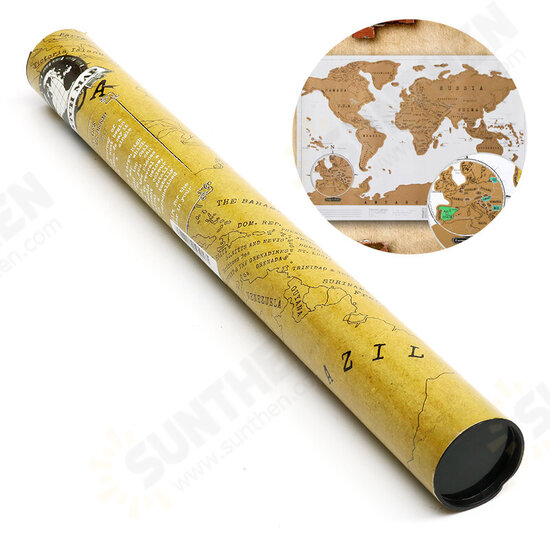 Paper Traveling Scratch Map World Edition Convenient Marking Toys Gift Paper Traveling Scratch Map World Edition Convenient Marking Toys Gift