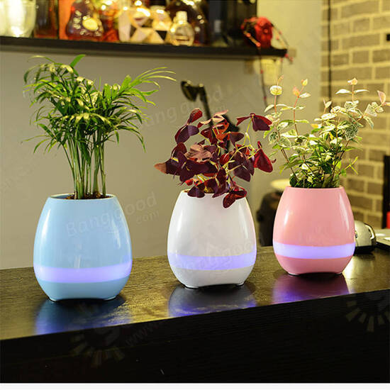 Potted Rims Speakers Creative Intelligent Music Speaker Flower Pot Toys Of Wireless bluetooth Stereo Potted Rims Speakers Creative Intelligent Music Speaker Flower Pot Toys Of Wireless bluetooth Stereo