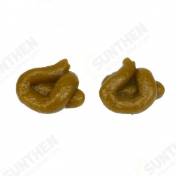 Prank Joke Realistic Poo Trick Toys Spoofing Disgusting Tricky Props Slimy Yellow Round Stool April Fool's Day Gift Novelties Toys