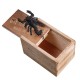 Prank Spider Inset Wooden Scare Box Trick Play Joke Lifelike Surprise April Fools' Day Funny Novelties Toys Gags Practical Gifts