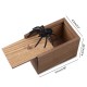 Prank Spider Inset Wooden Scare Box Trick Play Joke Lifelike Surprise April Fools' Day Funny Novelties Toys Gags Practical Gifts