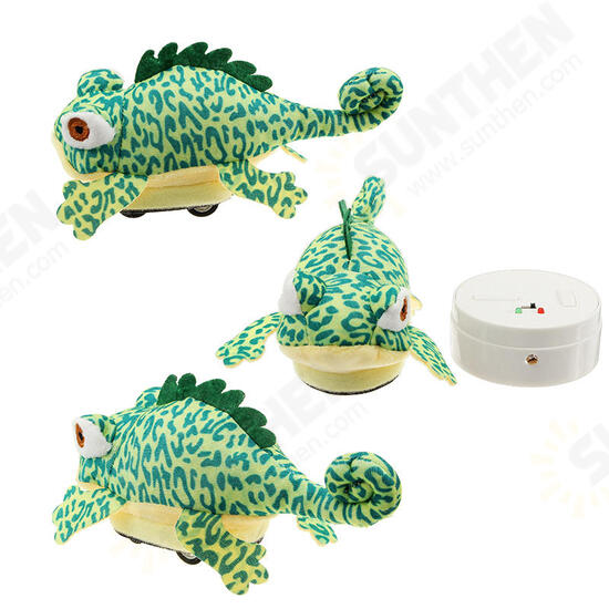 RC Remote Control Animal Plush Chameleon Pet Electric Infrared Sensor Simulation Tonic Gift