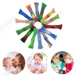 Random Color Marble Ball Stress Relief Autism ADHD Anti Stress Toys Sensory Relief Hand Fidget Toy Net Tube with Glass Marble Antistress Toy