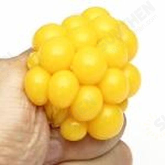 Squeeze Hand Wrist Exercise Stress Relief Toy Grape Shape