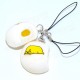 Squeeze Lazy Egg Yolk Stress Reliever Phone Bag Strap Pendent 4cm