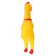 Squeeze Yellow Screaming Rubber Chicken Pet DogToy Squeaker Stress Relievers Gift