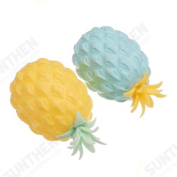 Squishy MultiColor Pineapple Stress Reliever Ball 11*7.5CM Squeeze Stressball Party Bag Fun Gift