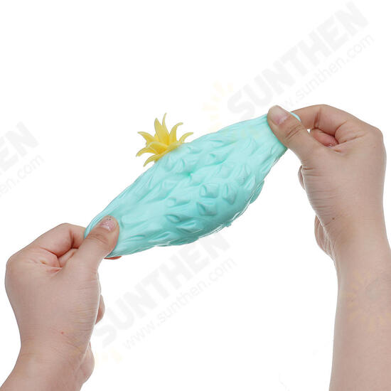 Squishy MultiColor Pineapple Stress Reliever Ball 11*7.5CM Squeeze Stressball Party Bag Fun Gift