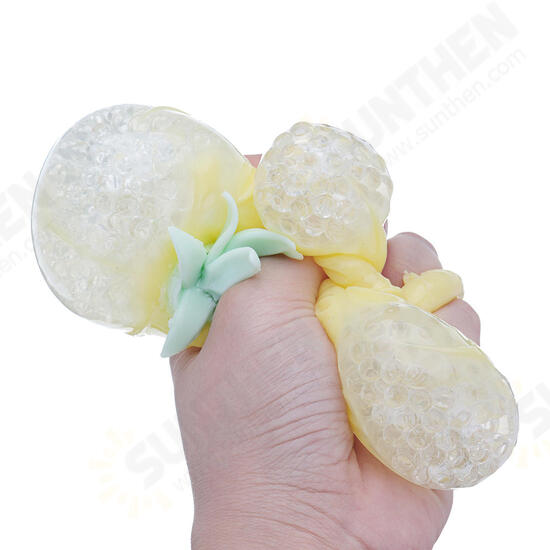 Squishy MultiColor Pineapple Stress Reliever Ball 11*7.5CM Squeeze Stressball Party Bag Fun Gift