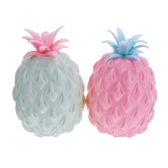Squishy MultiColor Pineapple Stress Reliever Ball 11*7.5CM Squeeze Stressball Party Bag Fun Gift