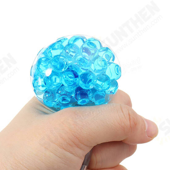 Squishy MultiColor Tofu Mesh Stress Reliever Ball 5*4*2CM Squeeze Stressball Party Bag Fun Gift