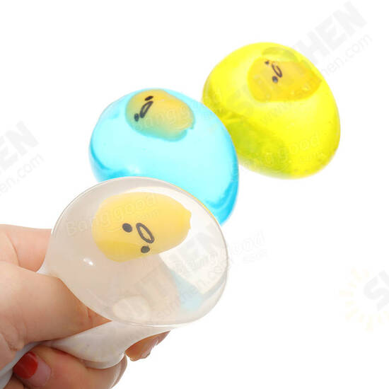 Squishy Yolk Grinding Transparent Egg Stress Reliever Squeeze Stress Party Fun Gift